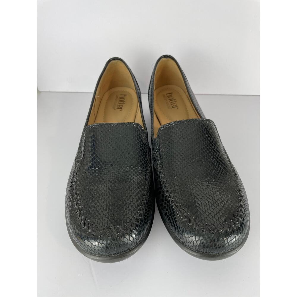 Hotter Comfort Concepts Black Leather Loafer US Sz 11 NWOB